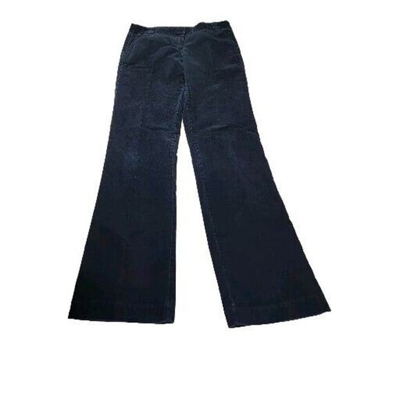 J Crew Corduroy City Fit Pants Womens 6 Tall Navy Blue Preppy Y2K 32x34 Retro - Picture 4 of 14